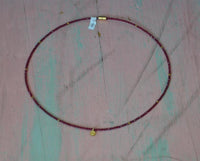 Load image into Gallery viewer, Halskette Granat 925 Sterling Silber vergoldet 43cm Herz - chic - net.de

