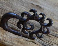 Cargar imagen en el visor de la galería, Sonoholz Piercing Holz Schnörkel Spirale Hook Dehnschnecke
