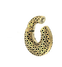 Load image into Gallery viewer, Ohrgewicht Brass 6mm Piercing Clicker Blume des Lebens
