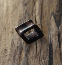 Load image into Gallery viewer, Flesh Tunnel Holz Raute konkav dunkel double flared
