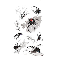 Load image into Gallery viewer, Klebetattoo Tattoos Spinnen Skorpione Comic diverse Designs 9 Motive 1 Bogen - chic - net.de
