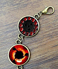 Cargar imagen en el visor de la galería, Manga Anime Sharingan Armband Metall verstellbar - chic - net.de
