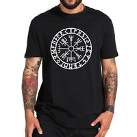 Load image into Gallery viewer, Viking T-Shirt Icelandic Vegvisir Kompass Rune Baumwolle
