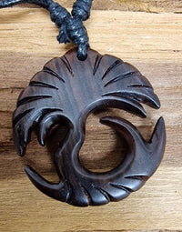 Load image into Gallery viewer, Nara Holz - Ketten: Natürlicher Holzschmuck mit Frei Verstellbarer Baumwollkette - chic - net.de
