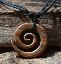 Load image into Gallery viewer, Nara Holz - Ketten: Natürlicher Holzschmuck mit Frei Verstellbarer Baumwollkette - chic - net.de
