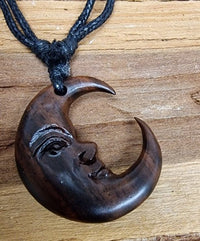 Load image into Gallery viewer, Nara Holz - Ketten: Natürlicher Holzschmuck mit Frei Verstellbarer Baumwollkette - chic - net.de
