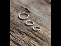 Load image into Gallery viewer, Nasenring Septum Ohr Piercing Ring 925 Silber Sichel - chic - net.de
