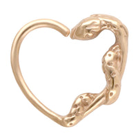 Load image into Gallery viewer, Nasenring Septum Piercing Edelstahl Herz Schlange - chic - net.de
