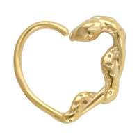 Load image into Gallery viewer, Nasenring Septum Piercing Edelstahl Herz Schlange - chic - net.de
