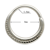 Load image into Gallery viewer, Nasenring Septum Piercing Edelstahl Pünktchen Sichel - chic - net.de
