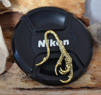 Load image into Gallery viewer, Ohr Piercing Brass gold Krähen Kralle Dehner 2mm - chic - net.de
