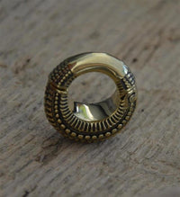 Cargar imagen en el visor de la galería, Ohrgewicht Brass 6mm Piercing Clicker Nieten Creole - chic - net.de
