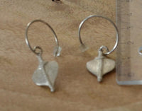 Cargar imagen en el visor de la galería, Ohrringe 925 Sterling Silber Bogen Hook Herz 18mm - chic - net.de
