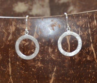 Load image into Gallery viewer, Ohrringe 925 Sterling Silber Ring gebürstet 16mm - chic - net.de
