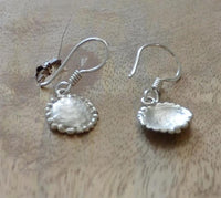 Load image into Gallery viewer, Ohrringe 925 Sterling Silber Sonne gebürstet 11mm - chic - net.de
