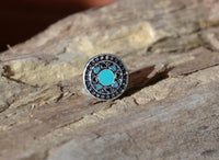 Load image into Gallery viewer, Ohrstecker 925 Silber Herzen E - Coat Epoxid grün schwarz - chic - net.de
