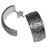 Load image into Gallery viewer, Ohrstecker 925 Sterling Silber Creole oxidiert Dornen - chic - net.de

