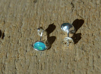 Cargar imagen en el visor de la galería, Ohrstecker 925 Sterling Silber mint Opal E - Coat Saturn - chic - net.de
