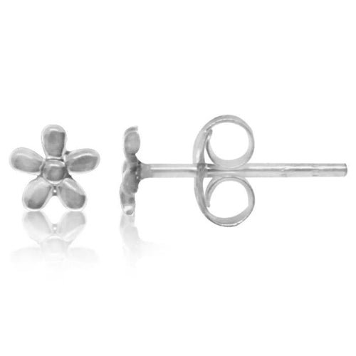 Ohrstecker Glas transparent hellgrün scheinend, 5 mm Ø, facettiert, glitzernd, 925er Sterlingsilber - Stift - chic - net.de