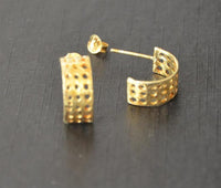 Load image into Gallery viewer, Ohrstecker vergoldet 925 Silber Creolen Löcher - chic - net.de
