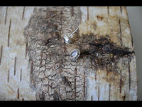 Load image into Gallery viewer, Ohrstecker Zopf Rand Chalzedon oval 10 mm 925 Sterling Silber Stein - chic - net.de
