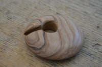 Cargar imagen en el visor de la galería, Olivenholz 16mm Piercing Hoop Creole hell Kreis 60mm - chic - net.de
