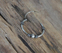 Load image into Gallery viewer, 925 Sterling Silber Ohrringe Creolen Celtic Bali Seil
