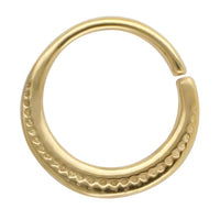 Load image into Gallery viewer, Nasenring Septum Piercing Edelstahl Pünktchen Sichel
