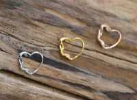 Load image into Gallery viewer, Nasenring Septum Piercing Edelstahl Herz Schlange
