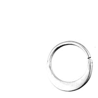 Load image into Gallery viewer, Nasenring Septum Ohr Piercing Ring 925 Silber Sichel
