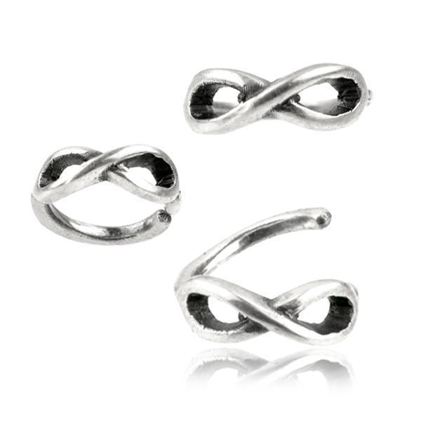 Universal Piercing Ring 925 Silber Unendlichkeit