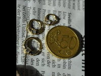 Load image into Gallery viewer, Universal Piercing Ring Brass klar Kristall Knoten celtic
