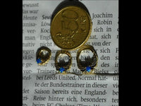 Load image into Gallery viewer, Universal Piercing Ring Brass Opal blau Knoten celtic
