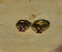 Load image into Gallery viewer, Universal Piercing Ring Brass Knoten celtic pink Kristall
