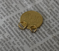 Load image into Gallery viewer, Universal Piercing Ring Brass Lorbeer Kranz V gold
