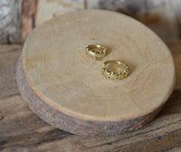 Load image into Gallery viewer, Universal Piercing Ring Messing gold Sterne
