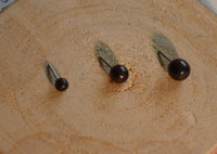 Load image into Gallery viewer, Gewindelose Piercing Enden 0.45mm Narraholz 3mm 4mm 5mm
