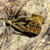 Load image into Gallery viewer, Ear cuff Dread Lock Bead Messing gold Zacken
