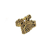 Load image into Gallery viewer, Ear cuff Dread Lock Bead Messing gold Blümchen
