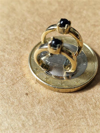 Cargar imagen en el visor de la galería, Ear cuff Dread Lock Bead Messing gold Onyx Bögen
