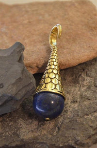Load image into Gallery viewer, Piercing 23g Ohrgewicht Brass Expander Lapis Kreise 4mm - chic - net.de
