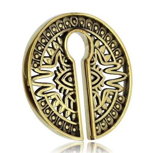 Piercing 31g Ohrgewicht Brass gold 8mm Kreis Auge - chic - net.de