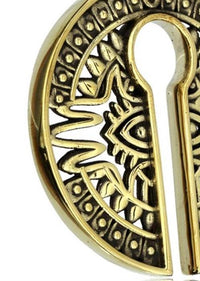 Load image into Gallery viewer, Piercing 31g Ohrgewicht Brass gold 8mm Kreis Auge - chic - net.de
