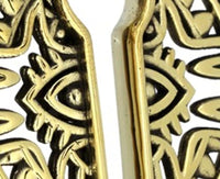 Load image into Gallery viewer, Piercing 31g Ohrgewicht Brass gold 8mm Kreis Auge - chic - net.de
