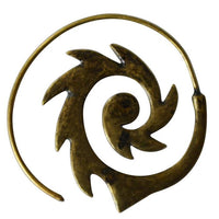 Load image into Gallery viewer, Piercing Ohrgewicht 10g Messing Flame Spirale 1.4mm - chic - net.de
