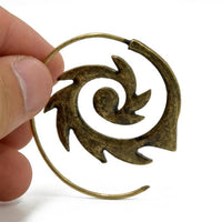 Load image into Gallery viewer, Piercing Ohrgewicht 10g Messing Flame Spirale 1.4mm - chic - net.de
