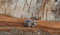 Cargar imagen en el visor de la galería, Ring filigran nackte Frau Engel 925e Sterling Silber - chic - net.de
