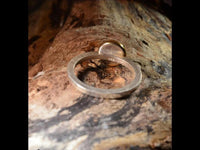 Load image into Gallery viewer, Ring Silber 925 vergoldet crushed Malachit Stein Kreis - chic - net.de
