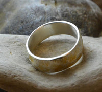 Load image into Gallery viewer, Ring Silber vergoldet gehämmert gebürstet Giraffe - chic - net.de
