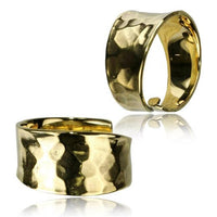 Load image into Gallery viewer, Ringe verstellbar Messing überlappend antik golden breit oder schmal - chic - net.de
